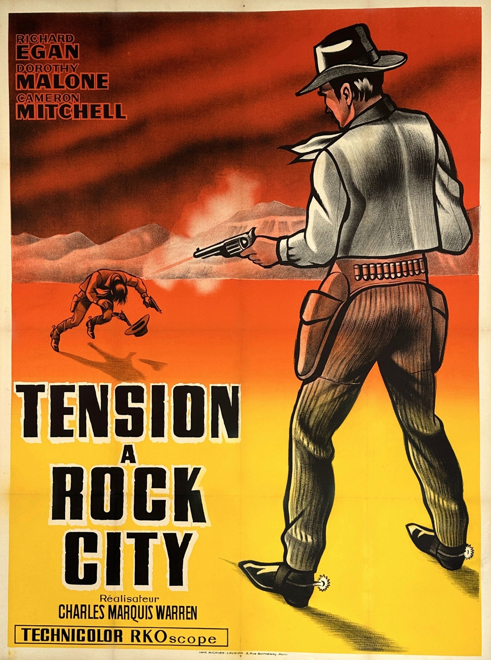 Tension at Table Rock- French Release - Authentic Vintage Poster