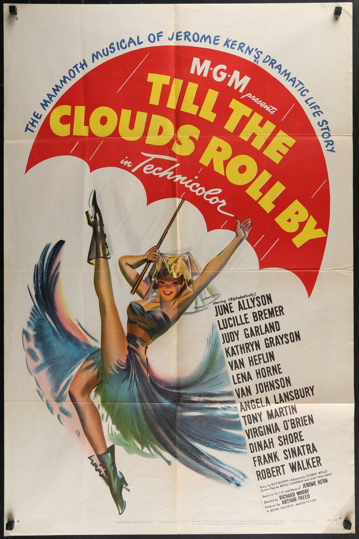 Till The Clouds Roll By - Original Vintage Poster