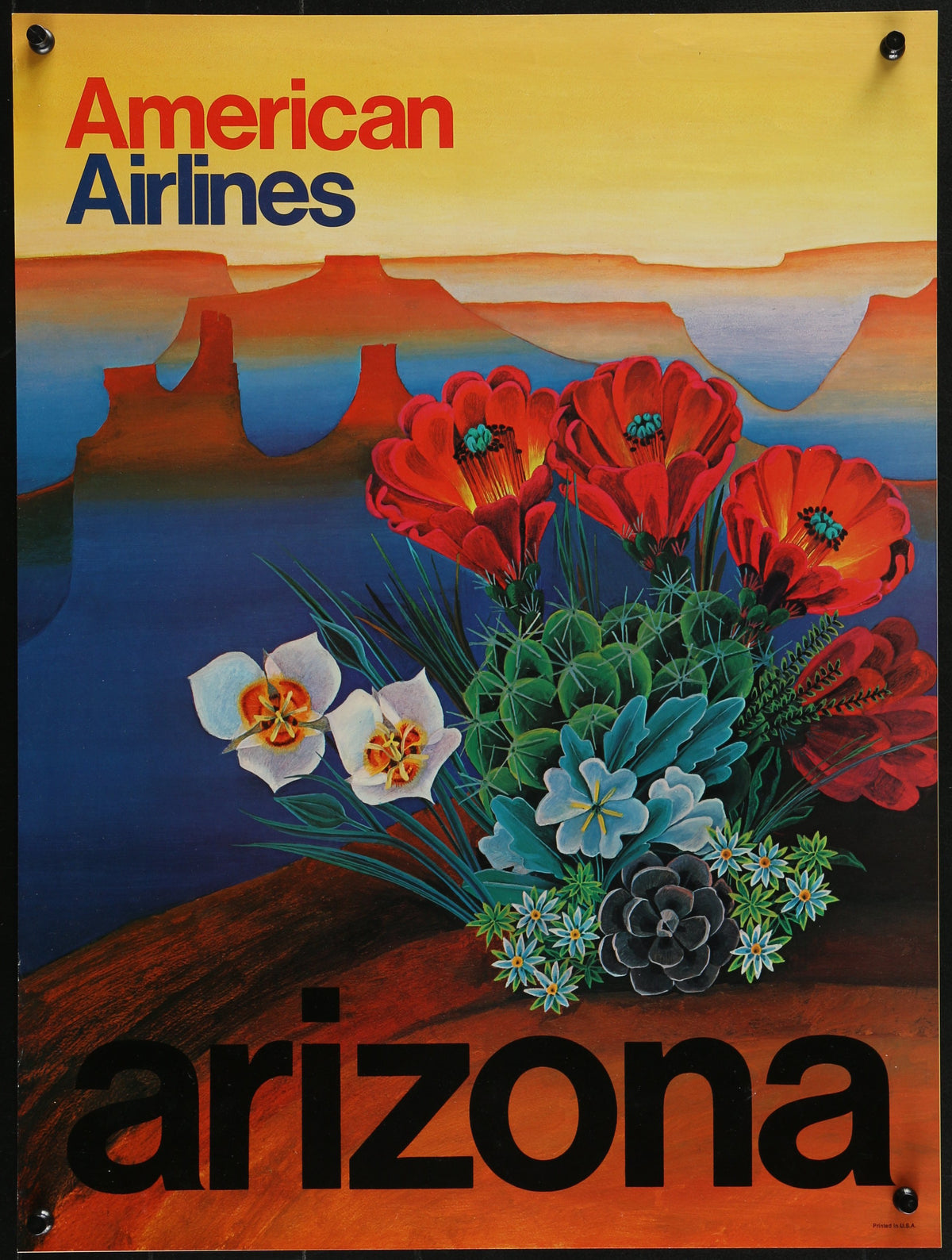 Visit Arizona, American Airlines - Original Vintage Poster