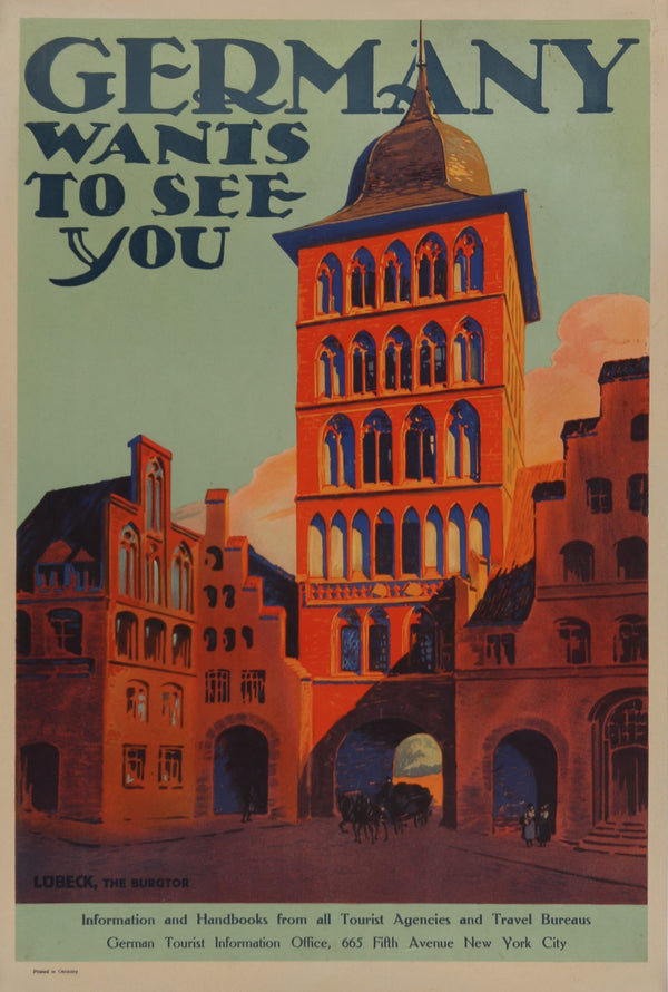 Germany Wants to See You - Authentic Vintage Poster