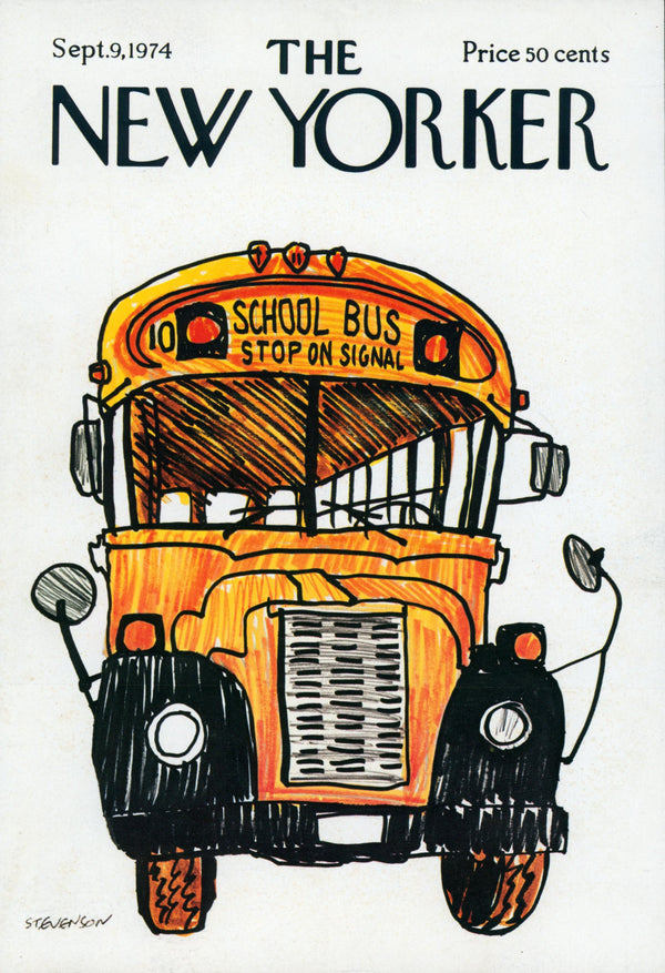 School Day- The New Yorker - Authentic Vintage Cover Art