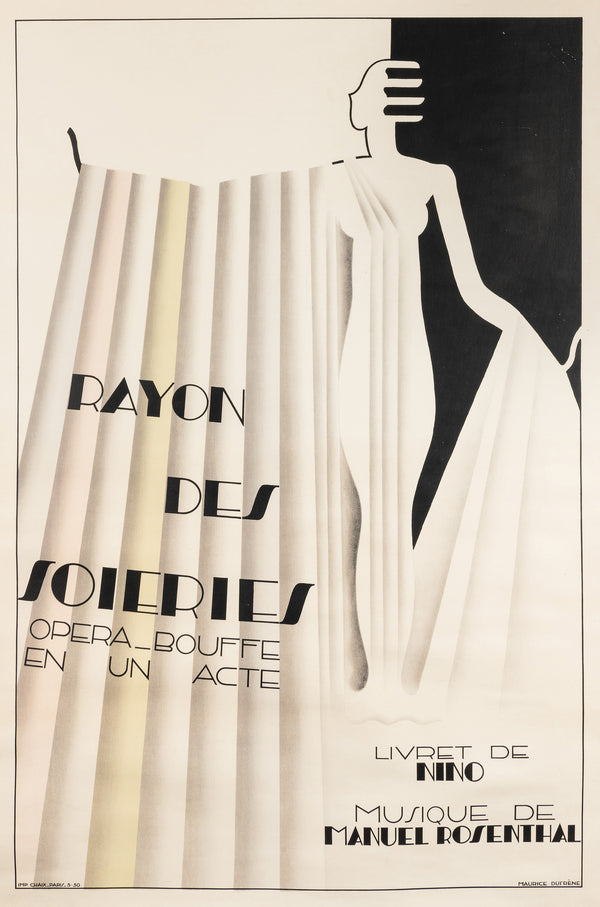 Rayon des Soieries, Operetta - Authentic Vintage Poster