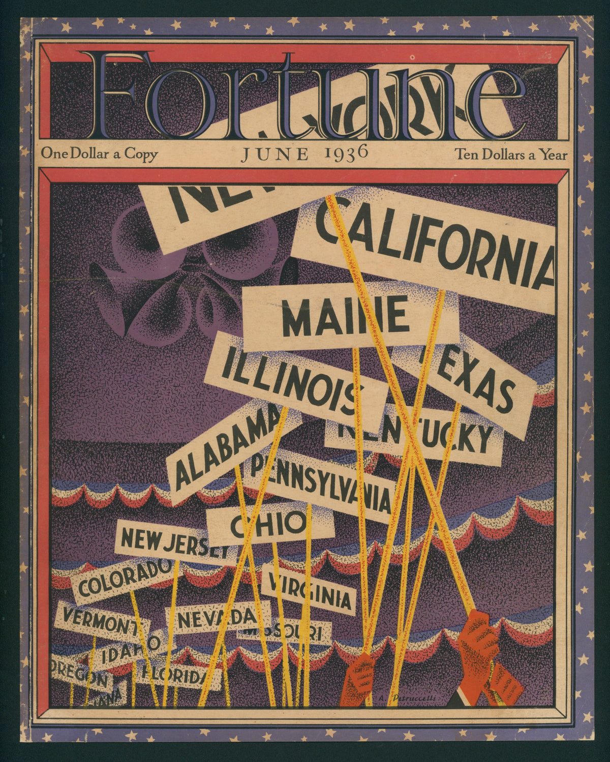 USA- Fortune Magazine - Authentic Vintage Cover Art