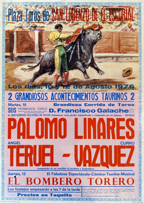 Corrida de Toros, Madrid - Authentic Vintage Poster