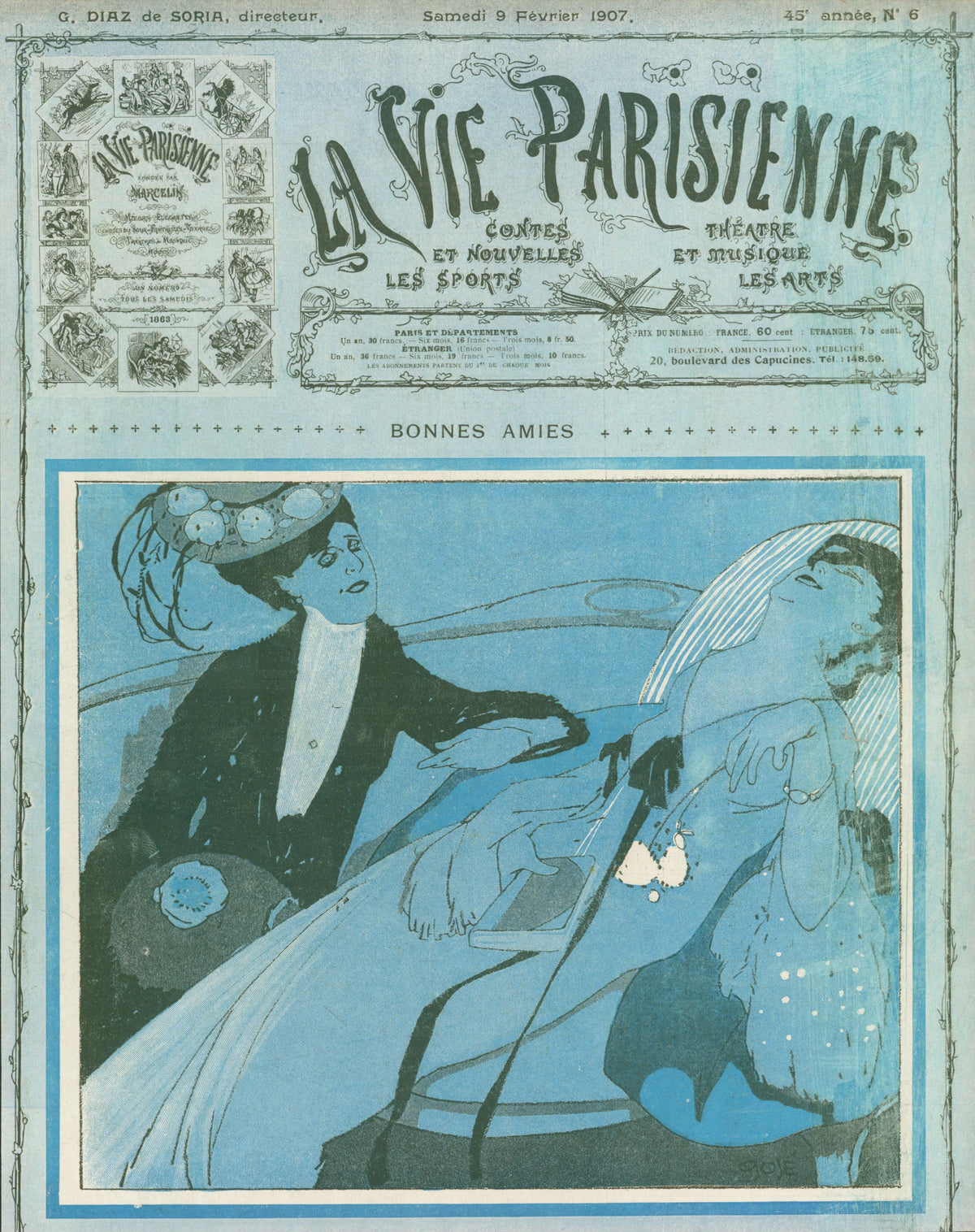 Good Friends- La Vie Parisienne - Authentic Vintage Cover Art