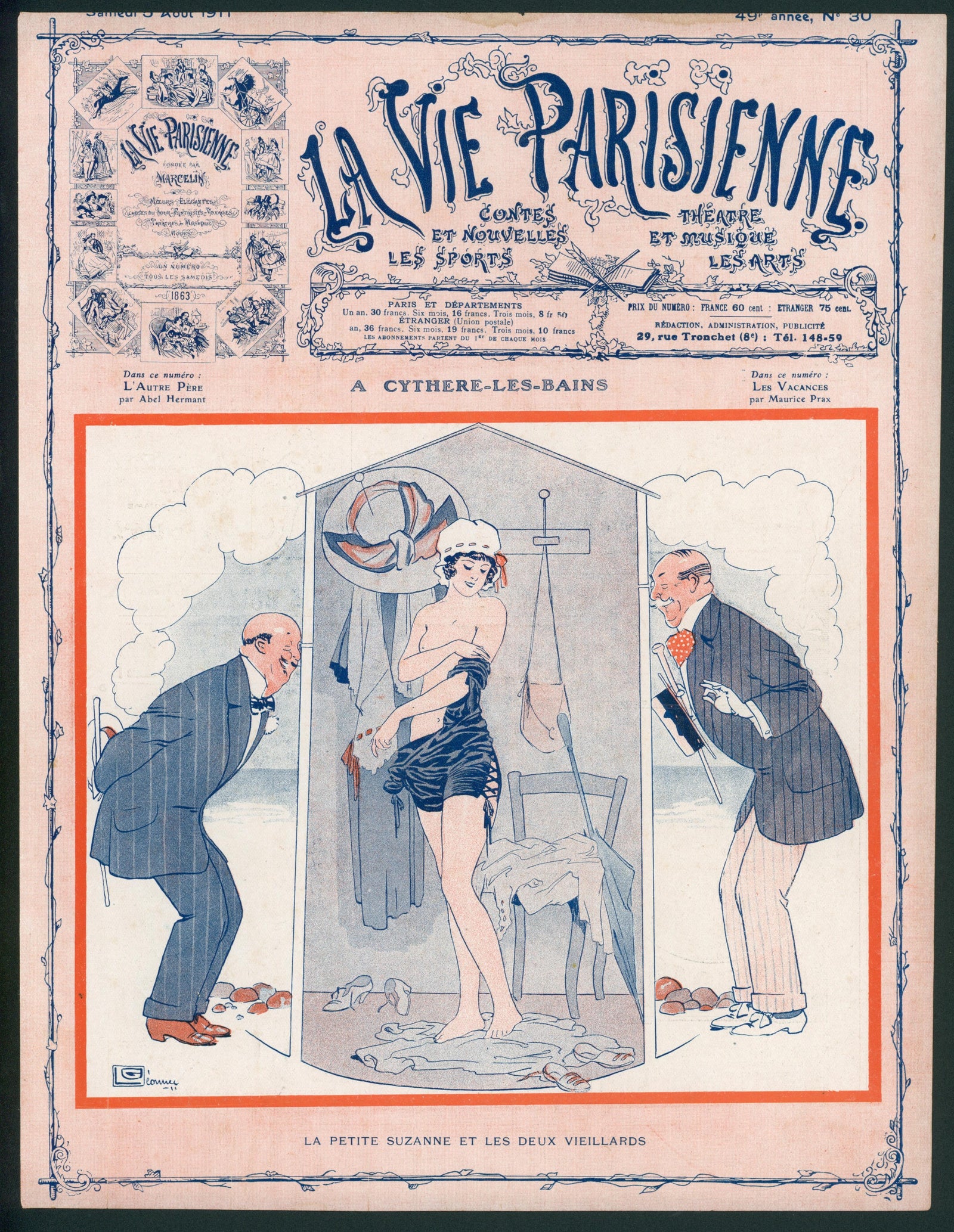 Little Suzanne- La Vie Parisienne - Authentic Vintage Cover Art