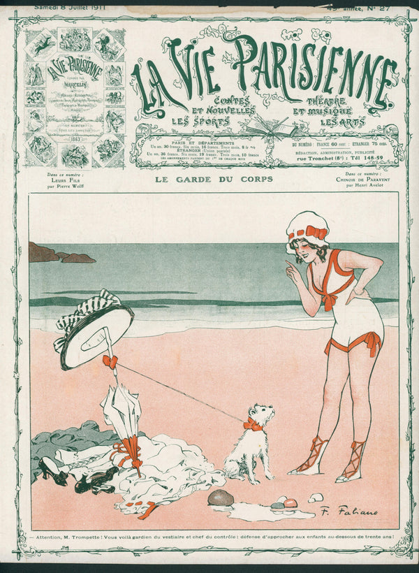Body Guard- La Vie Parisienne - Authentic Vintage Cover Art
