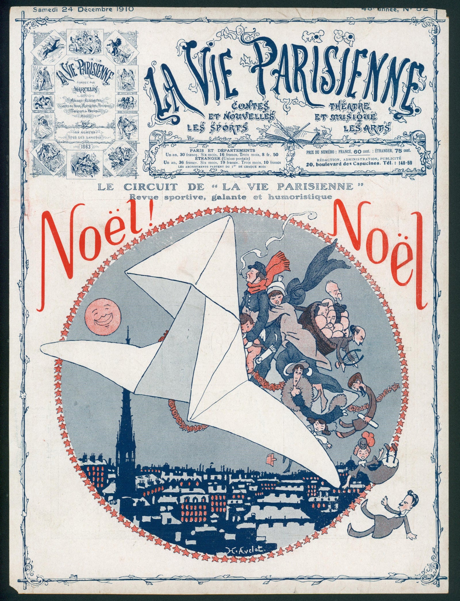 Noel, Noel- La Vie Parisienne - Authentic Vintage Cover Art