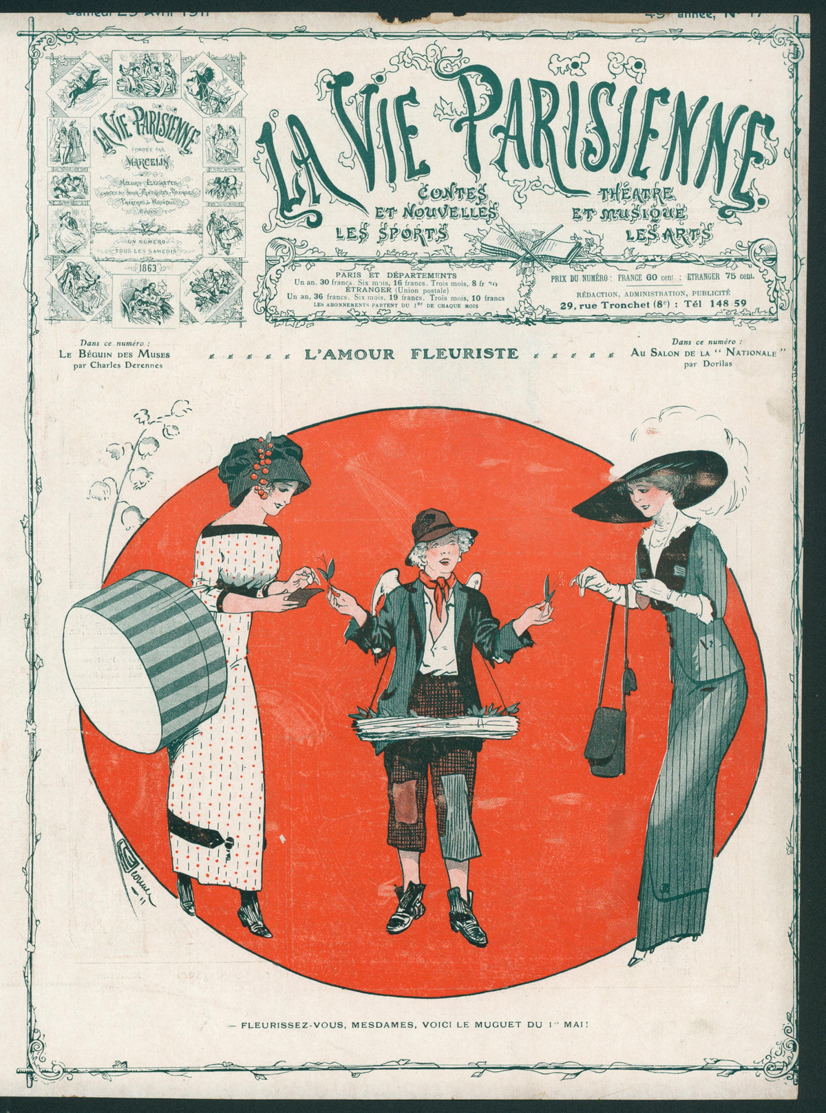 Love's Great Florist- La Vie Parisienne - Authentic Vintage Cover Art