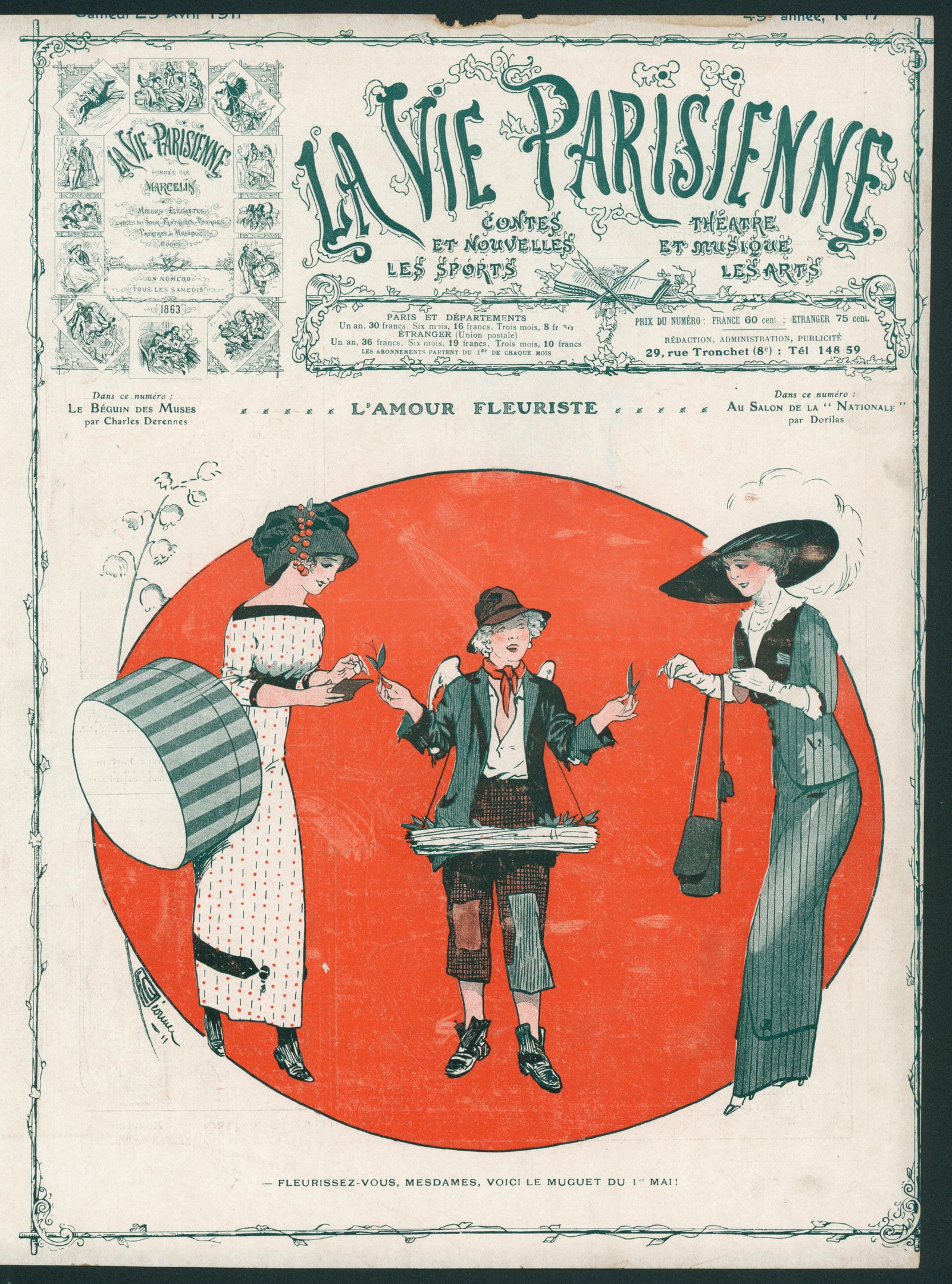 Love's Great Florist- La Vie Parisienne - Authentic Vintage Cover Art