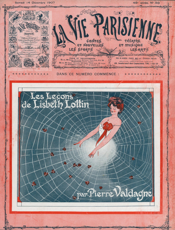 Madame Web- La Vie Parisienne - Authentic Vintage Cover Art