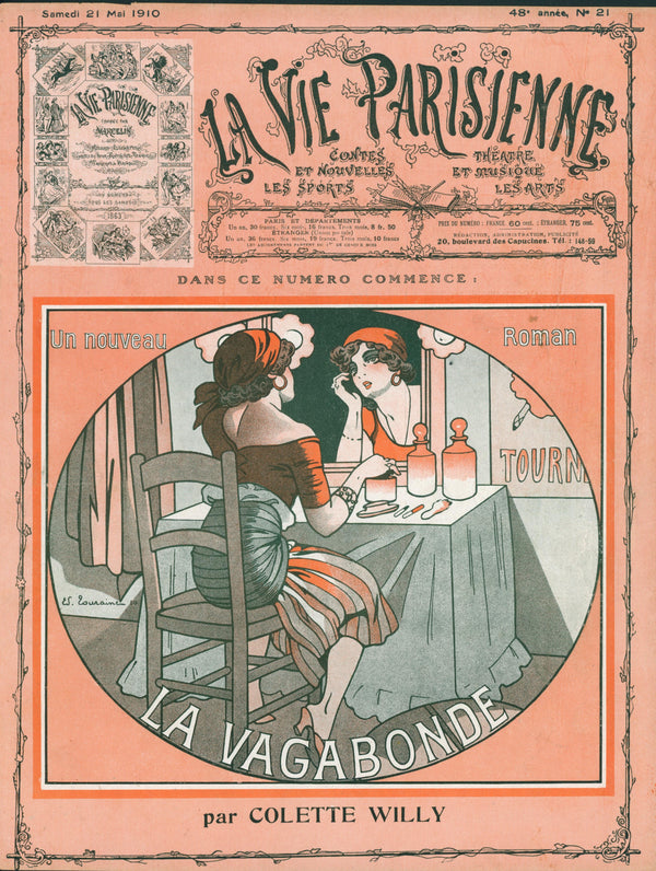 La Vagabonde- La Vie Parisienne - Authentic Vintage Cover Art