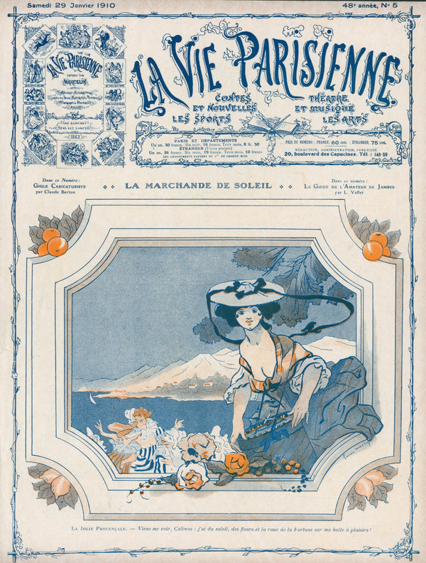 Marching to the Sun- La Vie Parisienne - Authentic Vintage Cover Art
