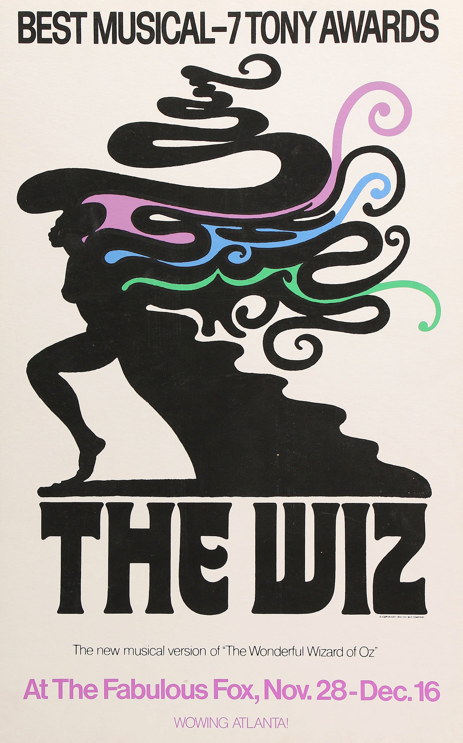 The Wiz by Milton Glaser - Authentic Vintage Window Card