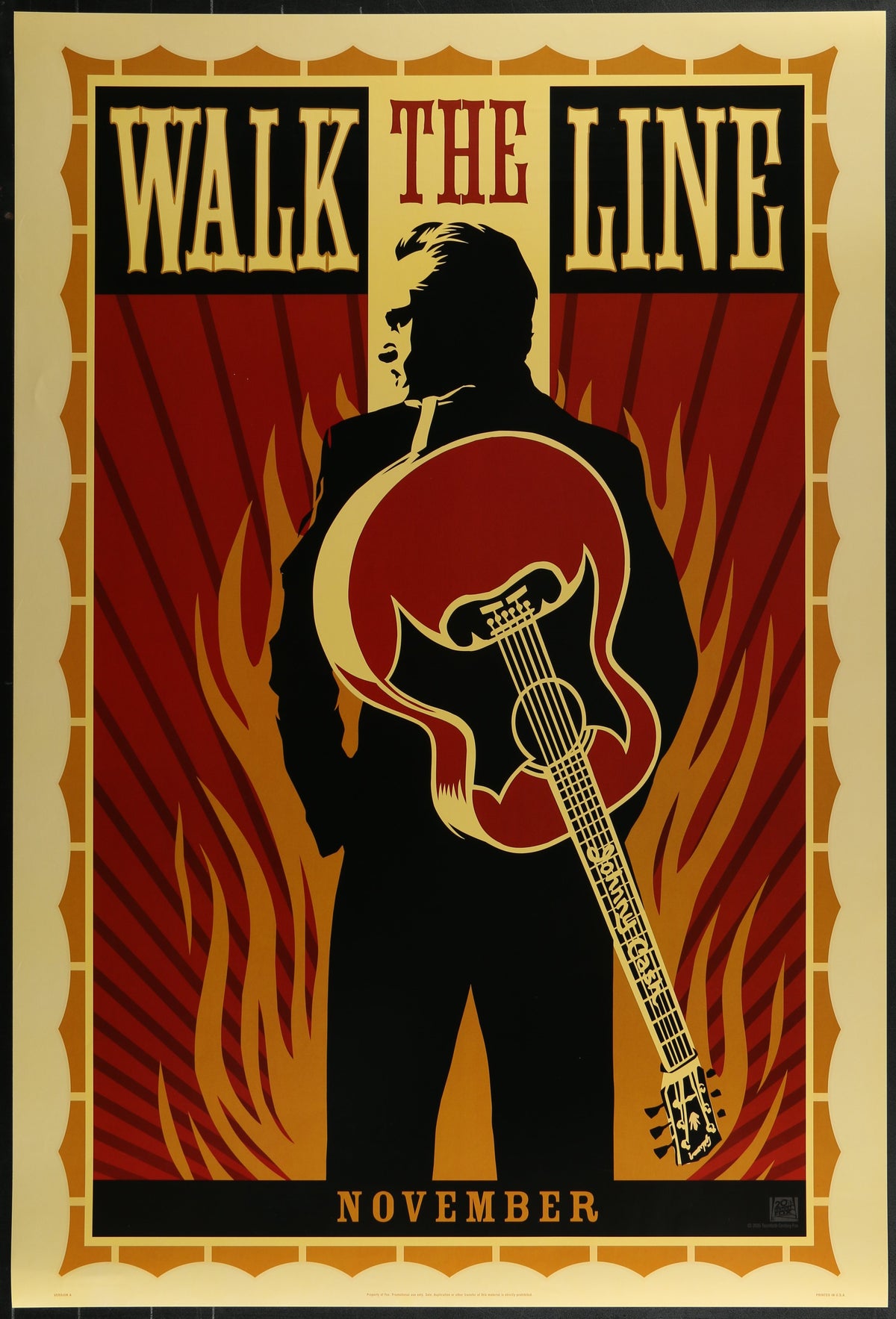 Walk the Line by Shepard Fairey - Original Vintage Poster
