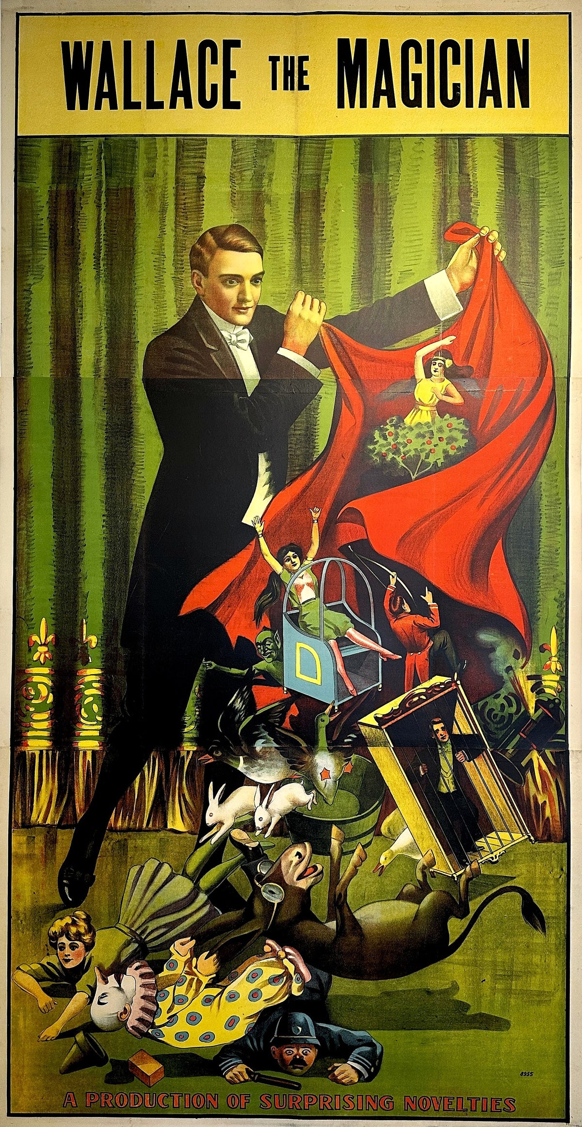 Wallace the Magician - Authentic Vintage Poster