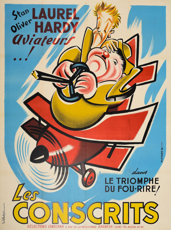 The Flying Deuces, Laurel and Hardy - Authentic Vintage Poster