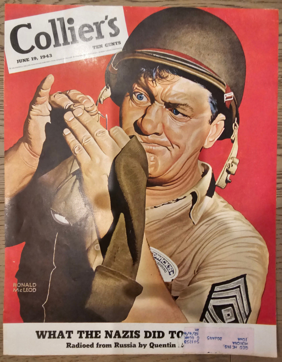 Collier&#39;s Magazine, June 1943 - Authentic Vintage Cover Art