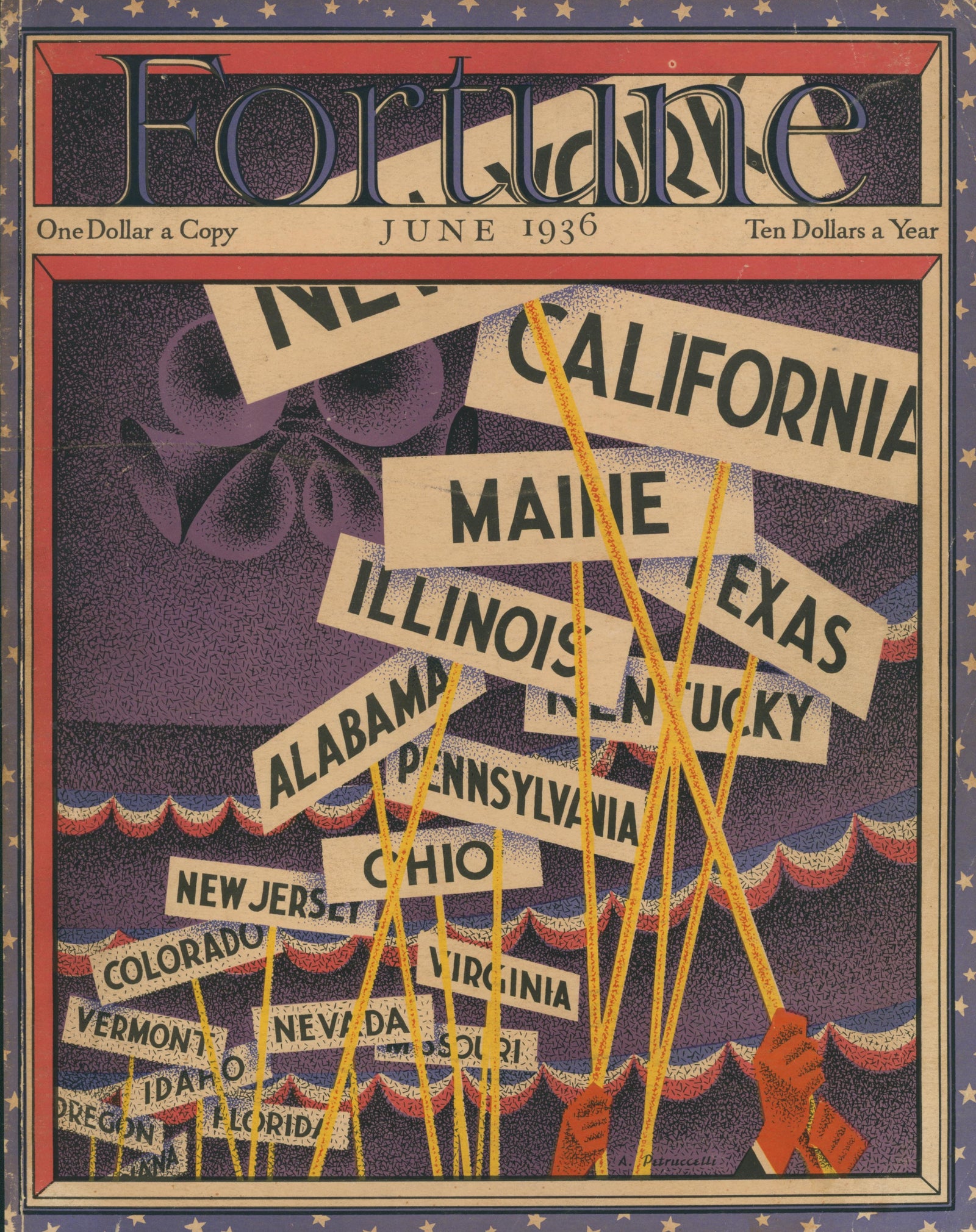 USA- Fortune Magazine - Authentic Vintage Cover Art