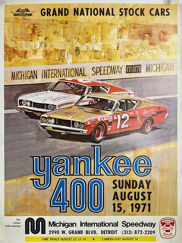 Yankee 400, Michigan Speedway - Authentic Vintage Poster