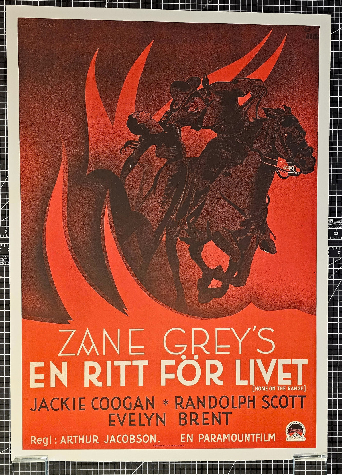 Home on the Range, Zane Grey - Authentic Vintage Poster