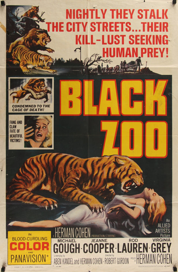 Black Zoo - Authentic Vintage Poster