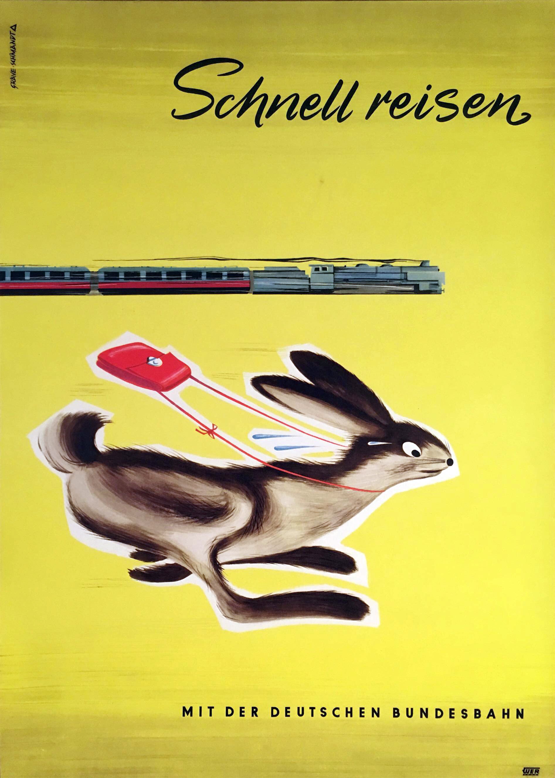 Schnell Reisen - Authentic Vintage Poster