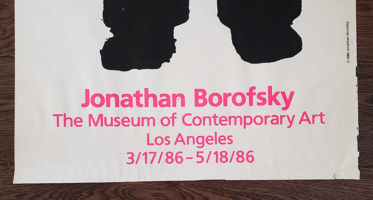 Jonathan Borofsky Man with Briefcase - Authentic Vintage Poster