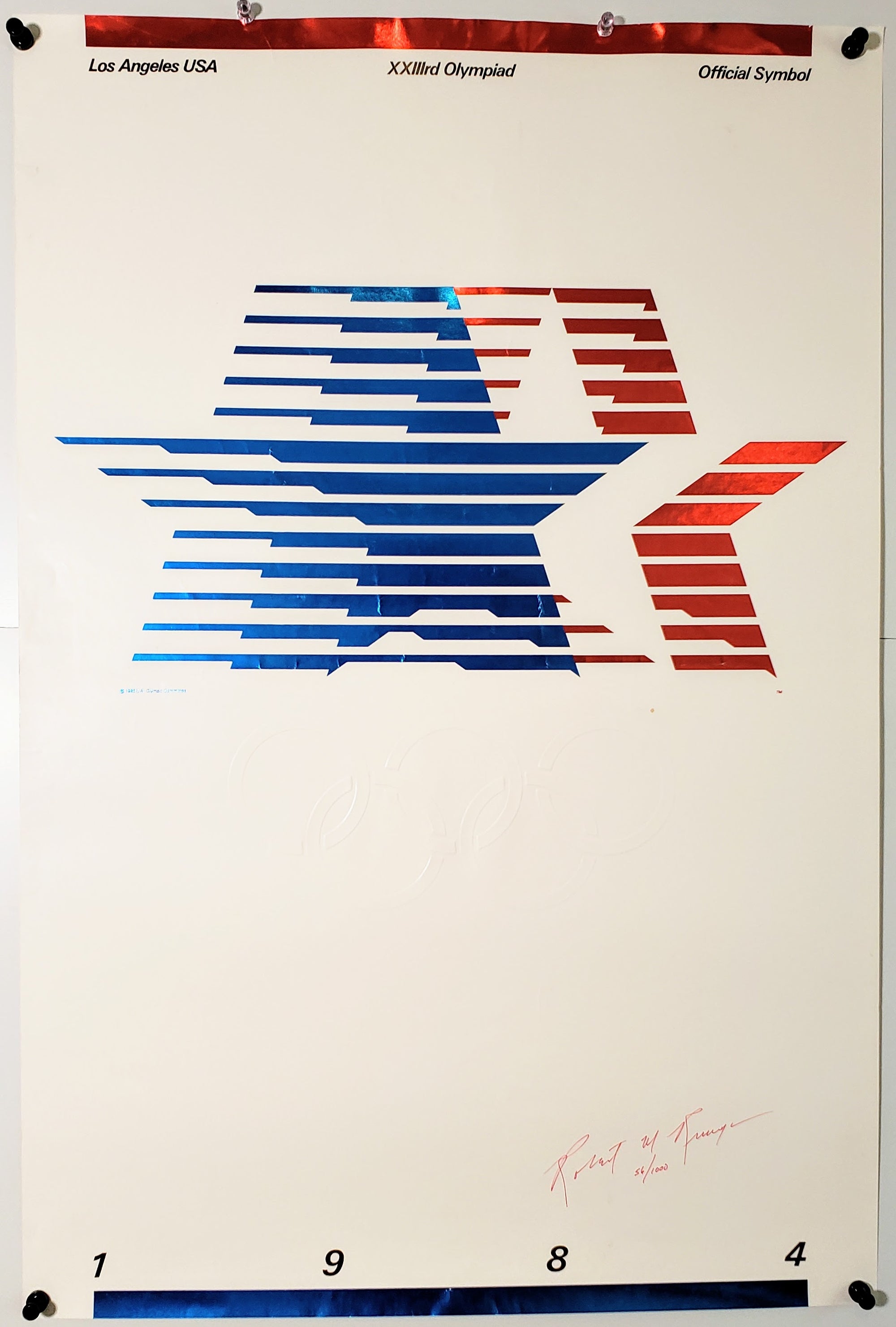 Los Angeles Olympics, signed - Authentic Vintage Poster