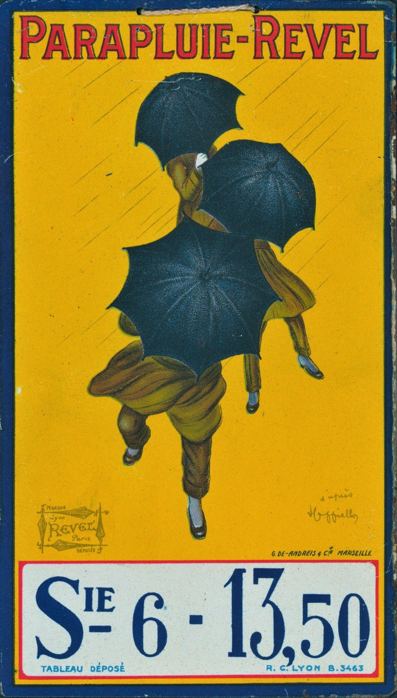 ParaPluie- Revel - WINDOW CARD - Authentic Vintage Window Card