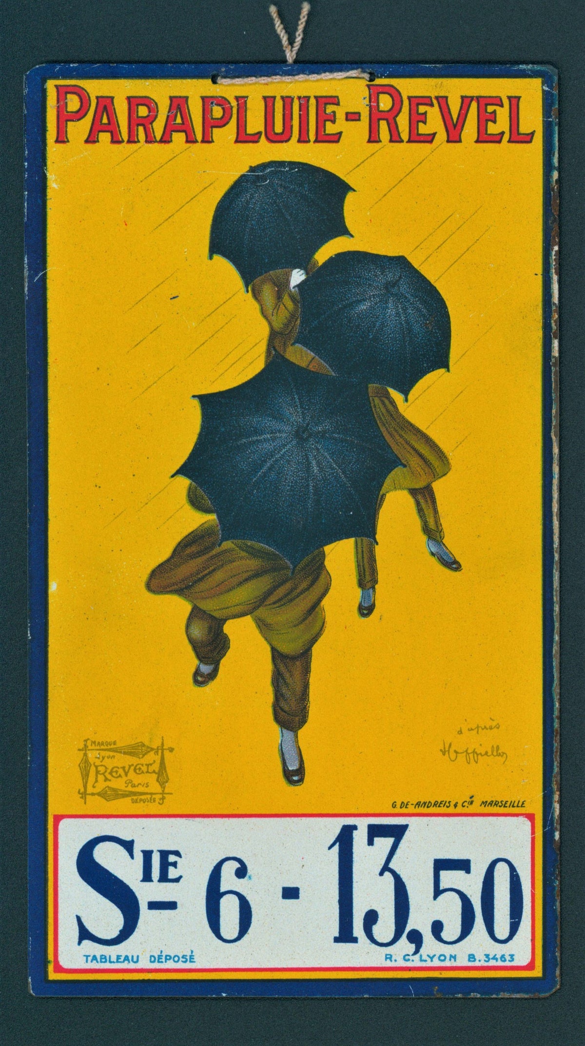 ParaPluie- Revel - WINDOW CARD - Authentic Vintage Window Card