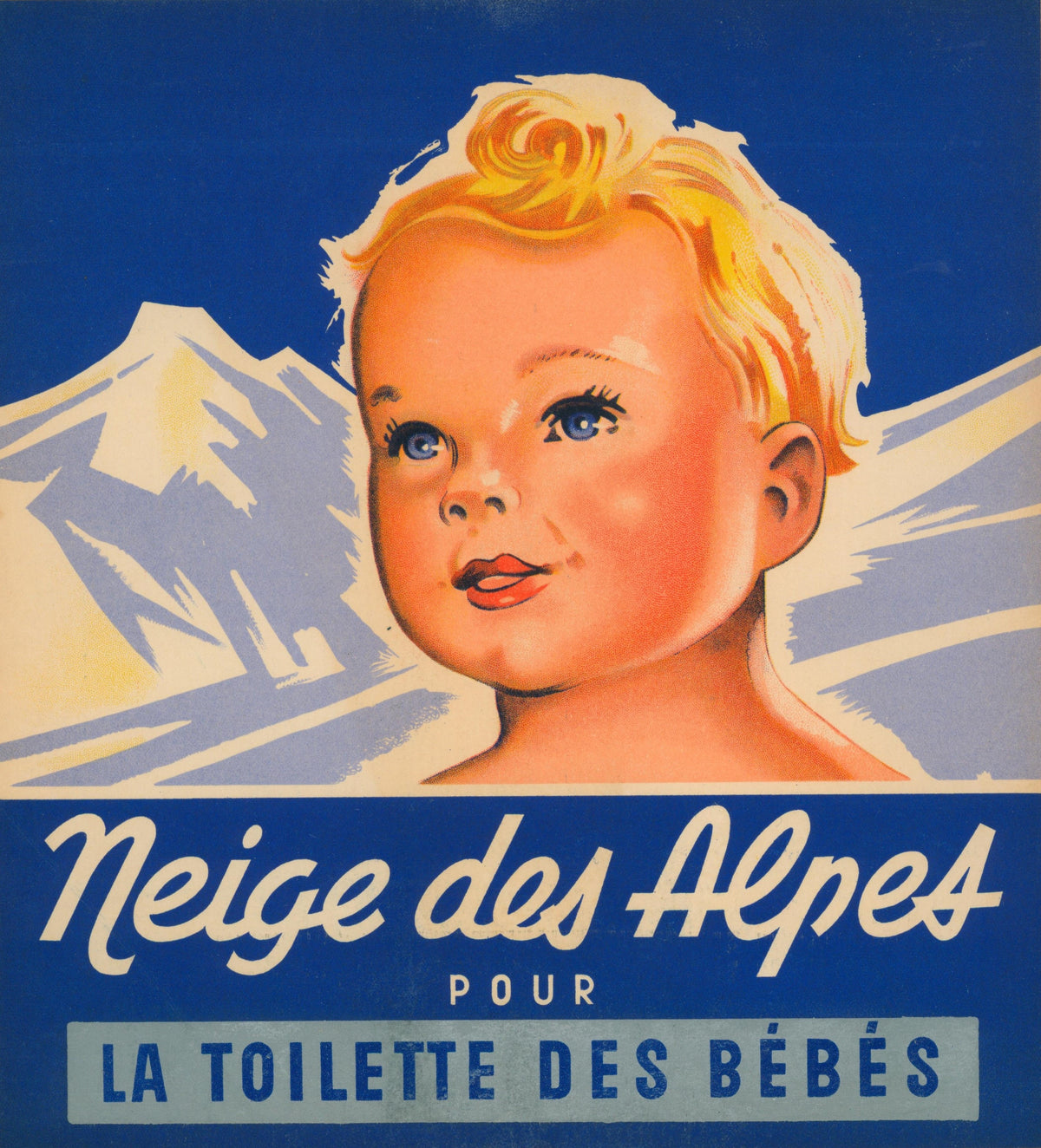 Neige Des Alpes - Authentic Vintage Window Card
