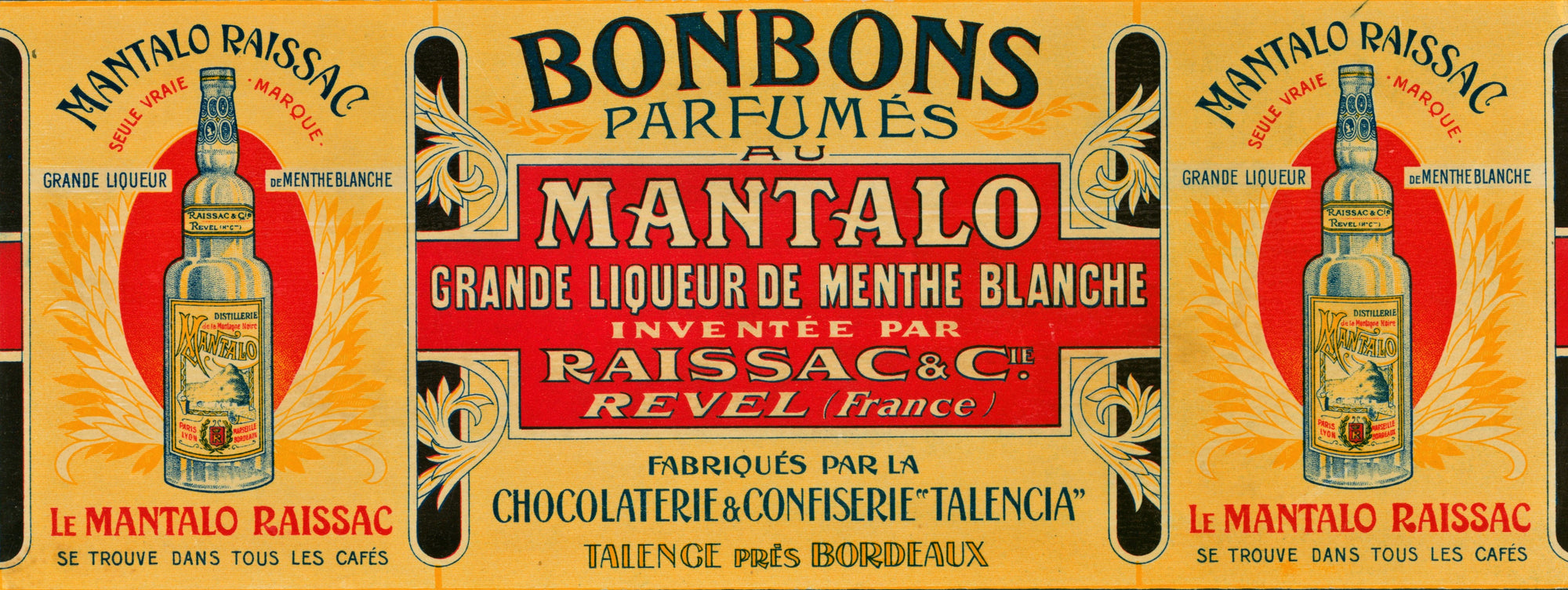 Mantalo Raissac - Authentic Vintage Window Card