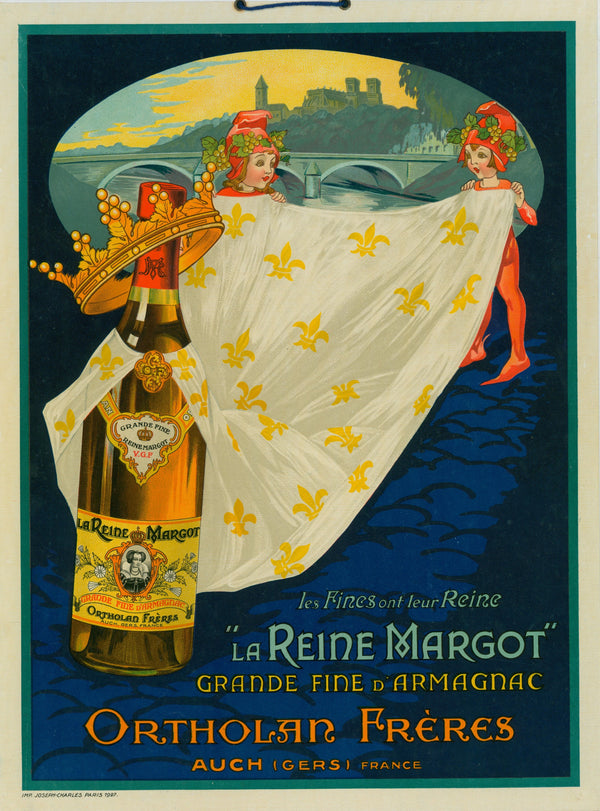 La Reine Margot Window Card - Authentic Vintage Window Card