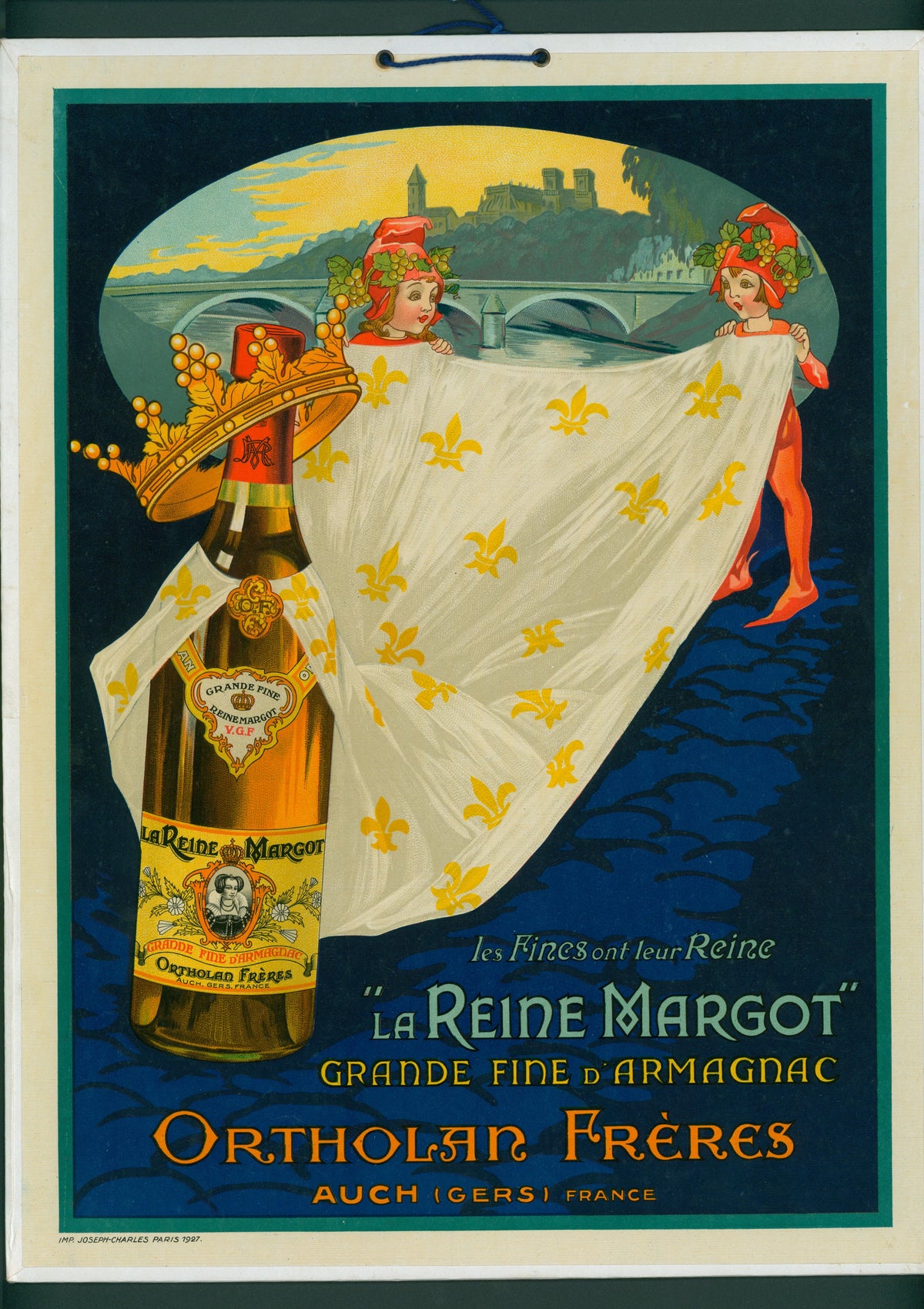 La Reine Margot - WINDOW CARD - Authentic Vintage Window Card