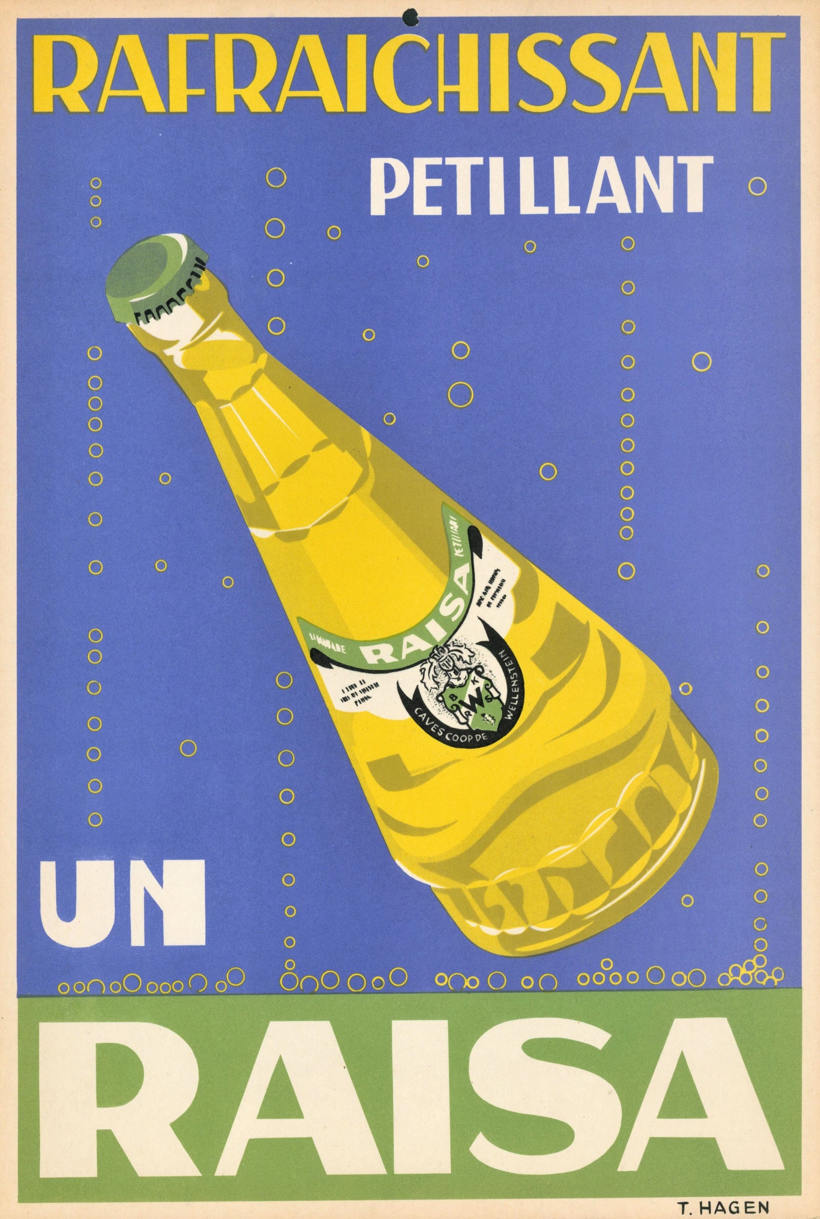 Raisa Soda (c1950) - Authentic Vintage Window Card