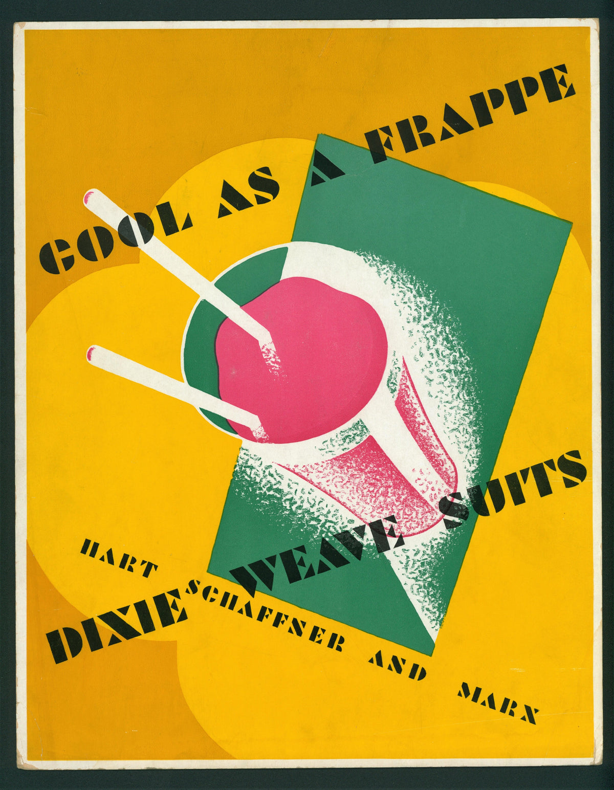 Cool as a Frappe (XXXX) - Authentic Vintage Window Card