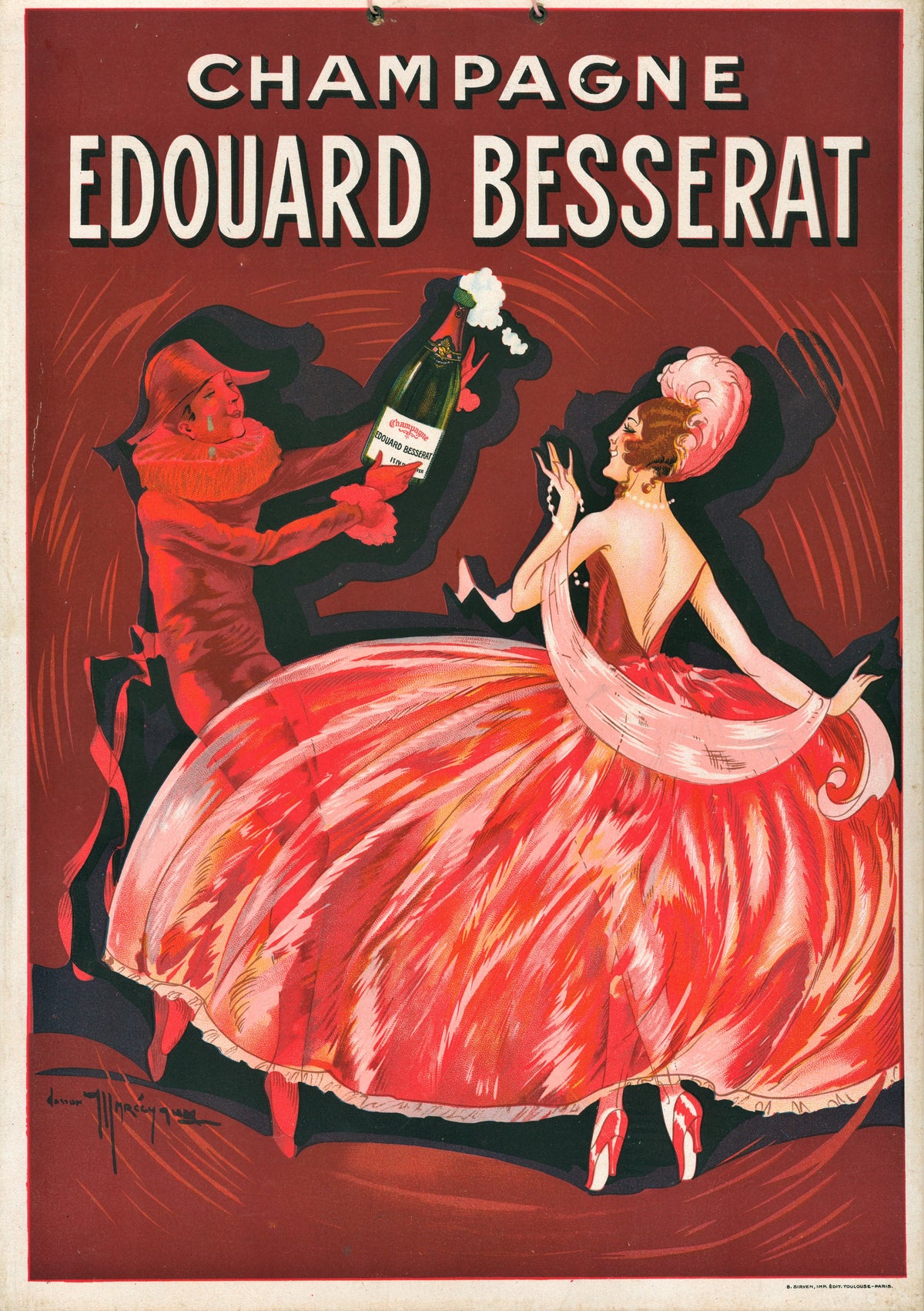 Edouard Besserat - Authentic Vintage Window Card