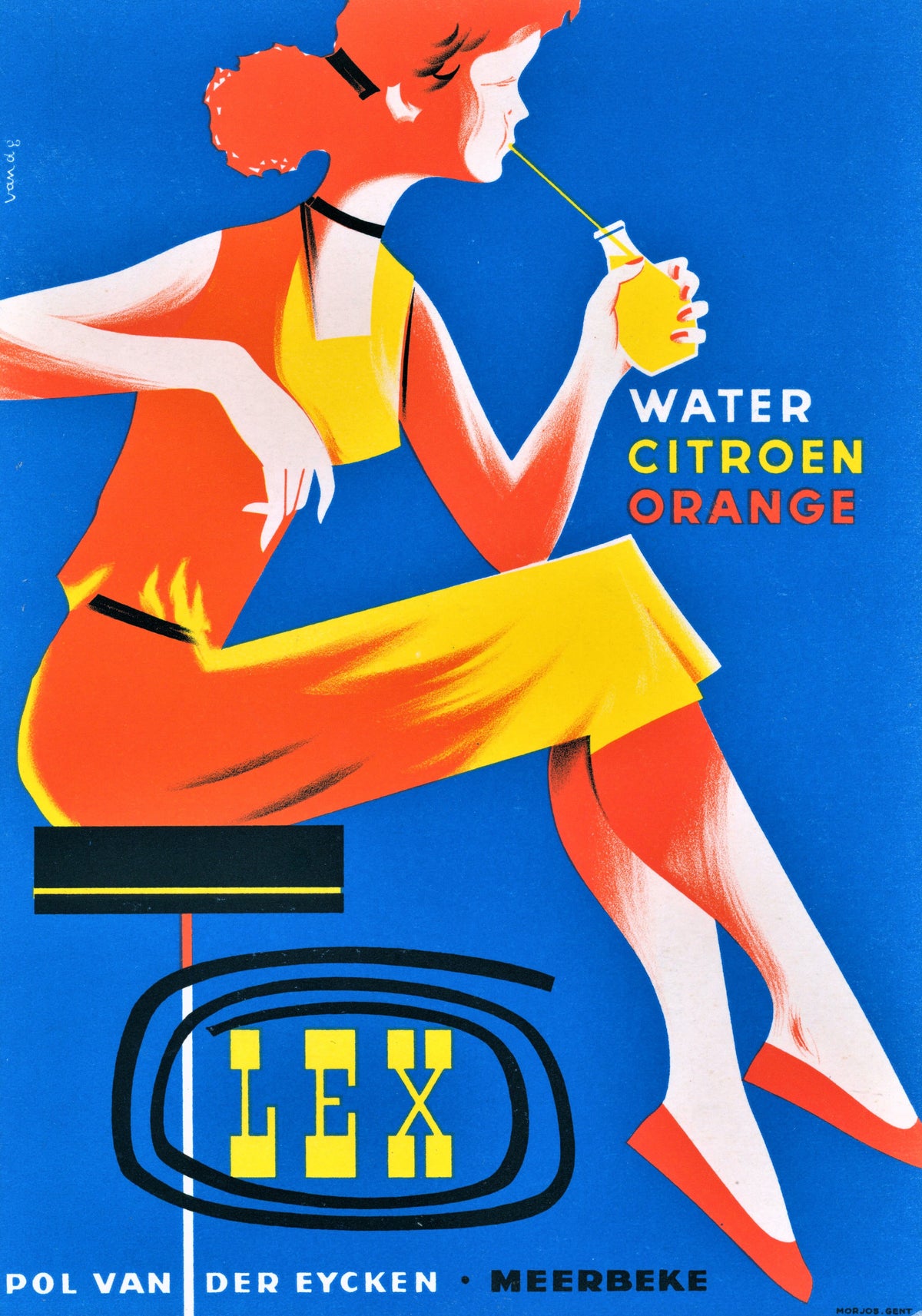 LEX Water - Authentic Vintage Window Card