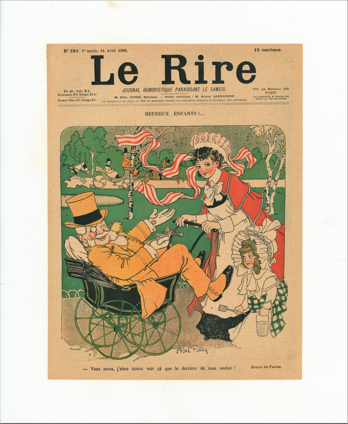 French Satirical Comic 6 - Authentic Vintage 