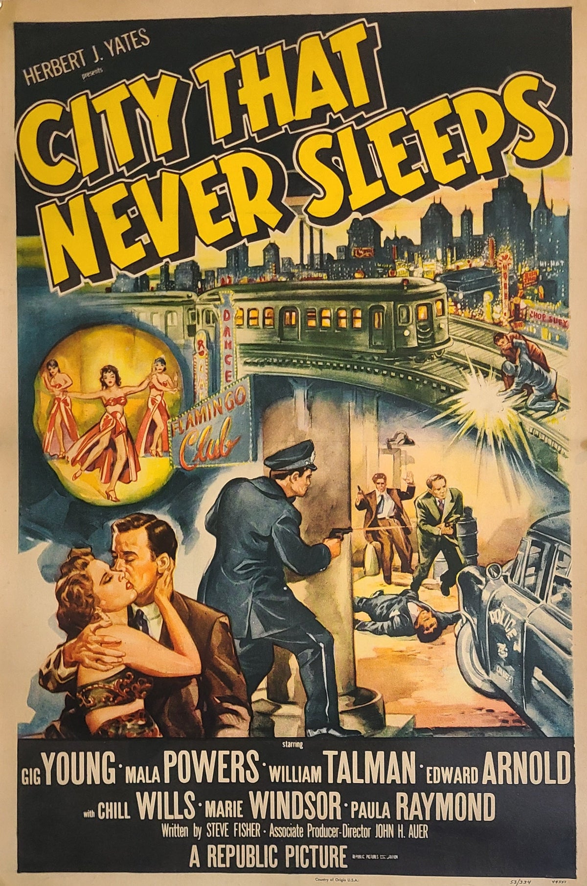 City that Never Sleeps - Authentic Vintage Poster