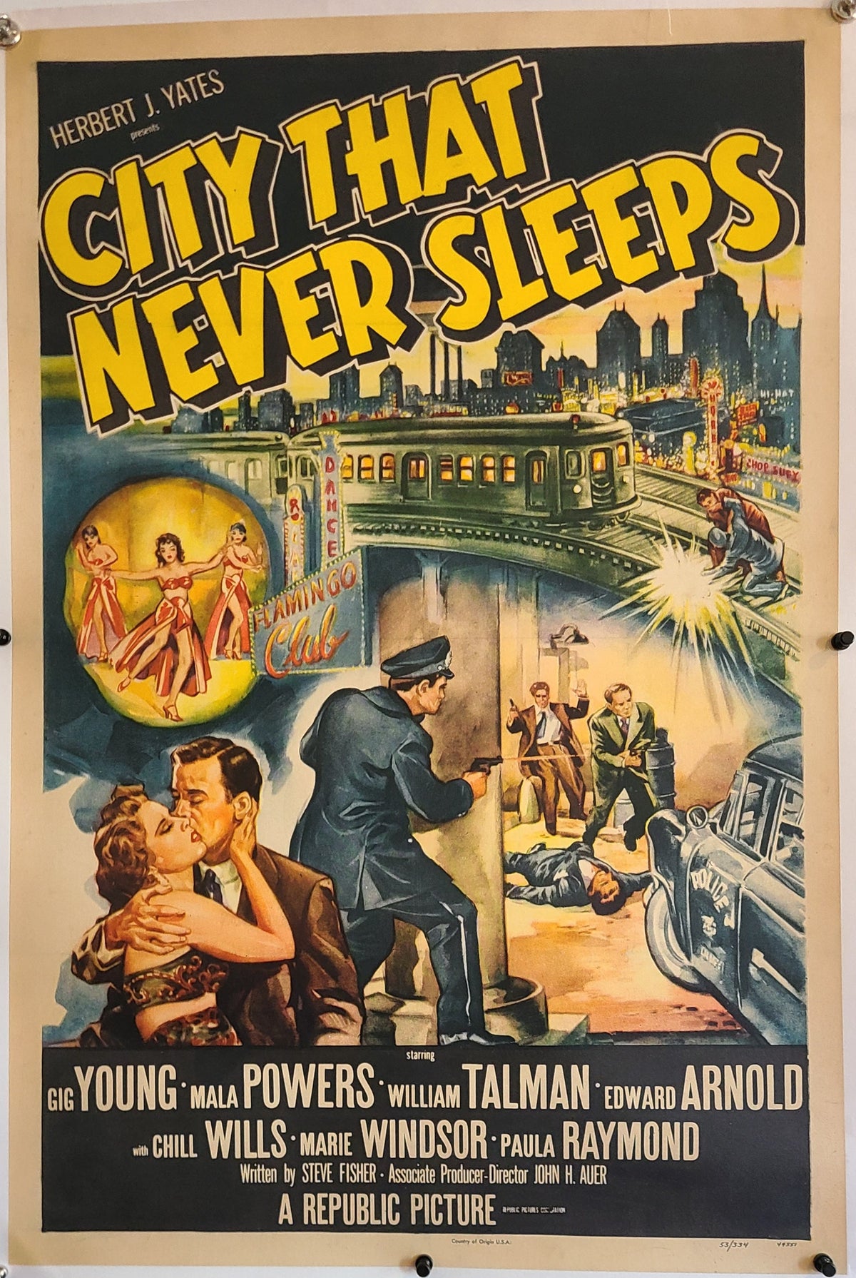 City that Never Sleeps - Authentic Vintage Poster