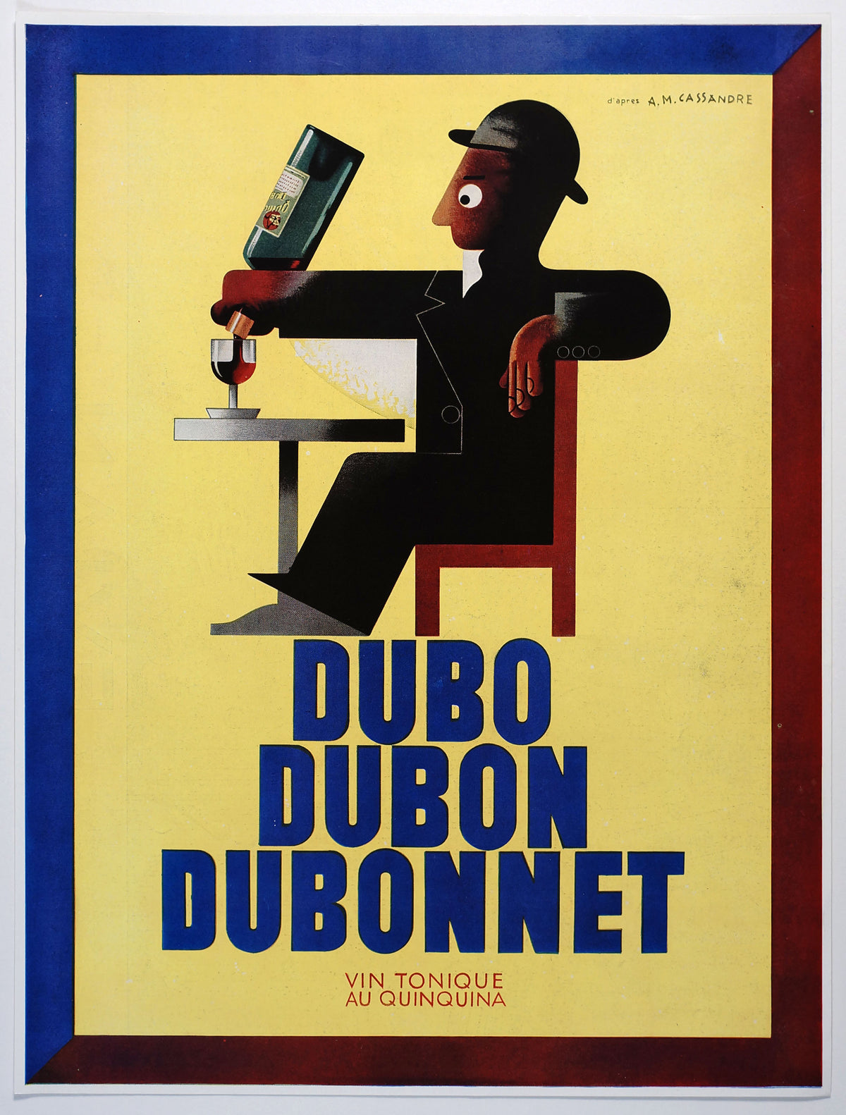 Cassandre - Dubonnet Print Ad - Authentic Vintage Poster