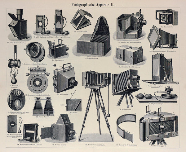 Photo, Cameras & Photography Antique Engraving - Authentic Vintage Antique Print