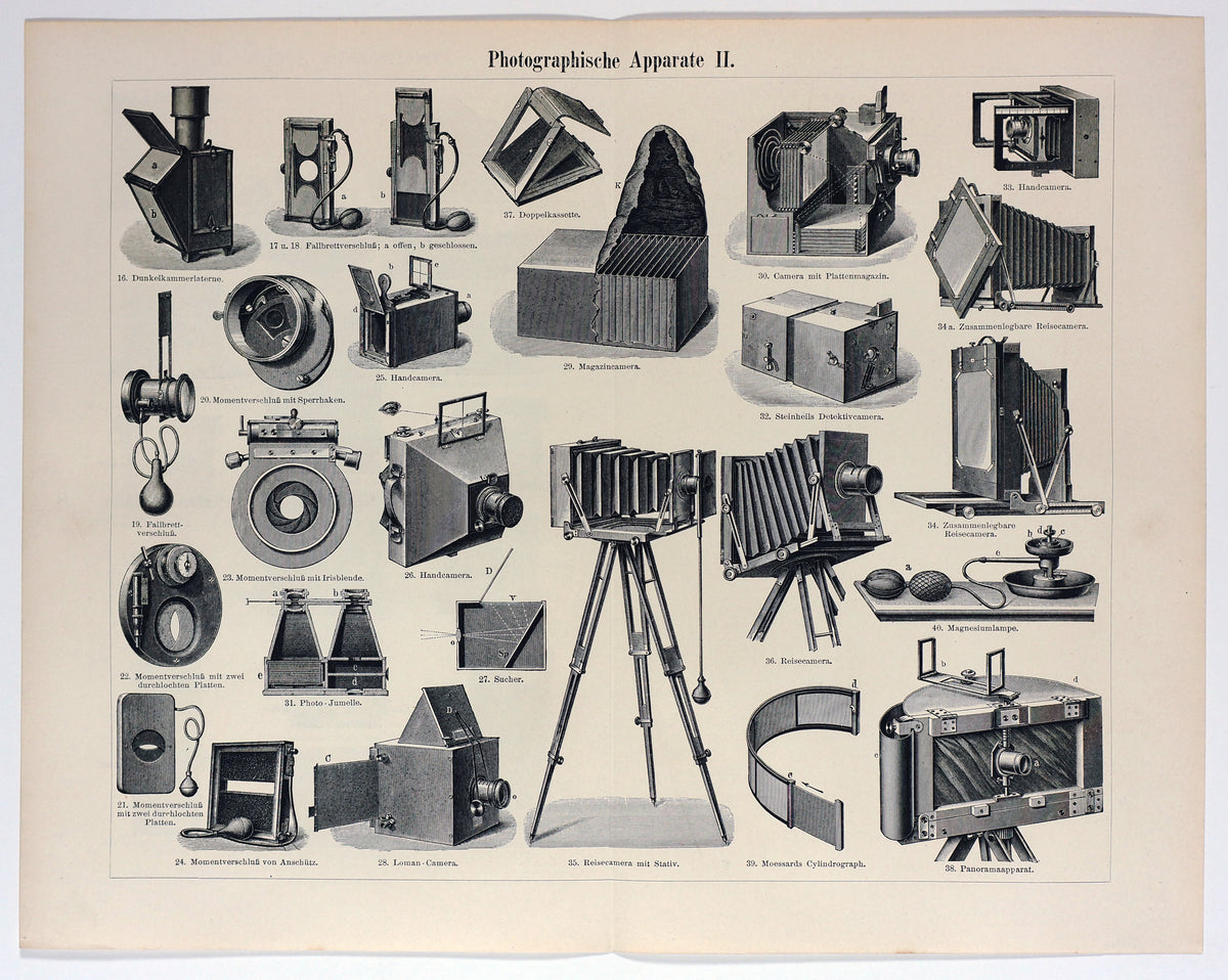 Photo, Cameras &amp; Photography Antique Engraving - Authentic Vintage Past Sale