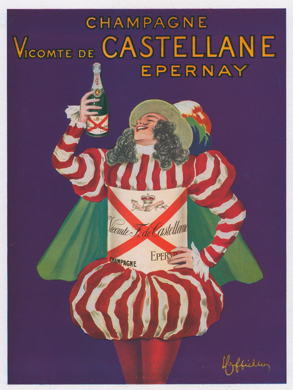 Champagne Vicomte de Castellane Epernay- Cappiello - Authentic Vintage Vintage Ad
