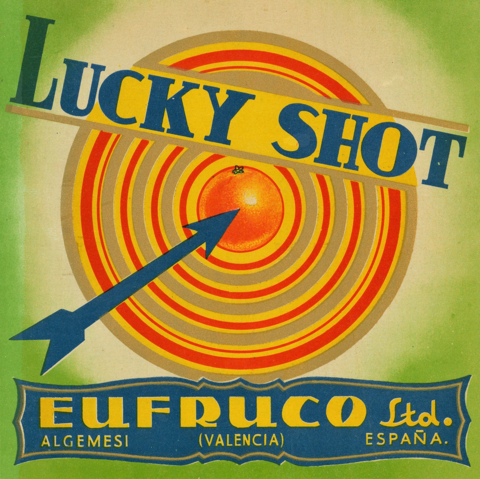 Spanish Crate Label - 7 - Authentic Vintage Antique Print