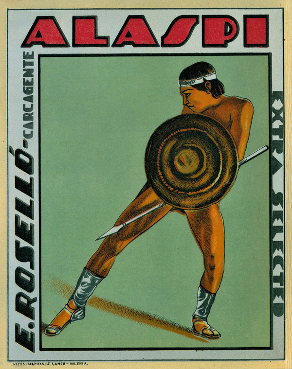 Alaspi Oranges- Spanish Crate Label - Authentic Vintage Product Label