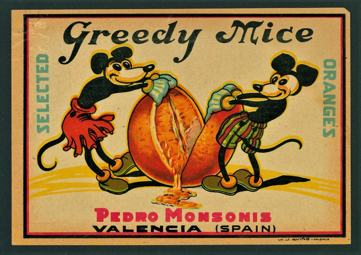 Spanish Crate Label - 11 - Authentic Vintage Antique Print