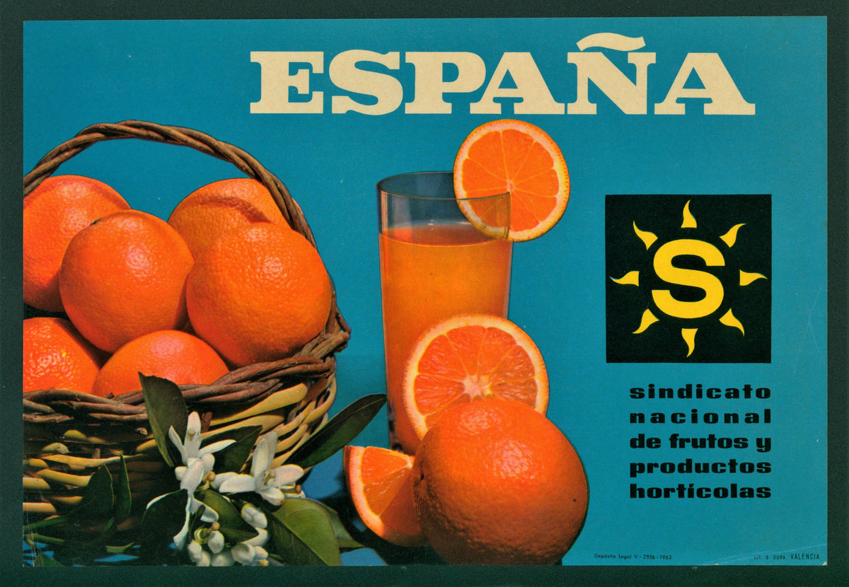 Spanish Crate Label - 12 - Authentic Vintage Antique Print